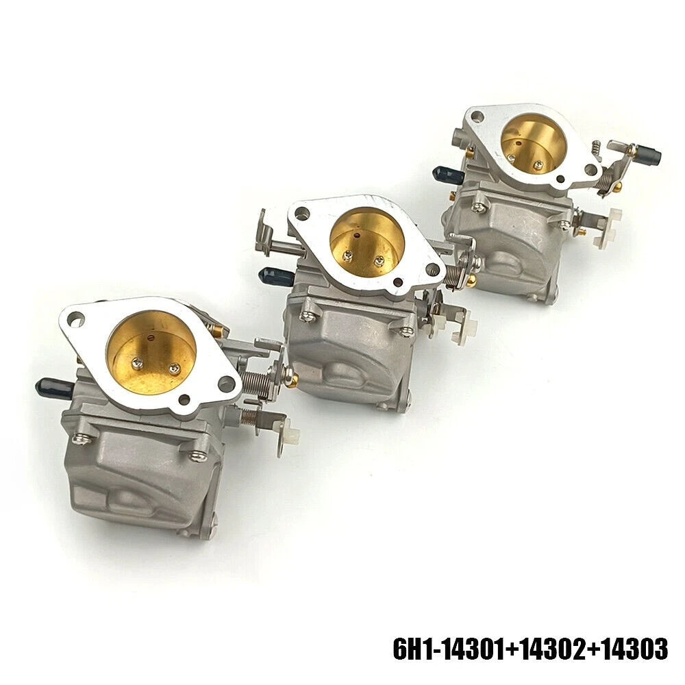 Carburetor Assy Set for Yamaha 2Stroke 90HP Outboard (6H1-14301/14302/14303)