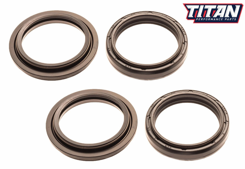 Titan Fork Oil & Dust Wiper Seal Kit for Honda CR125 (1997–2007), CR250 (1996), CR500 (1996–2001)
