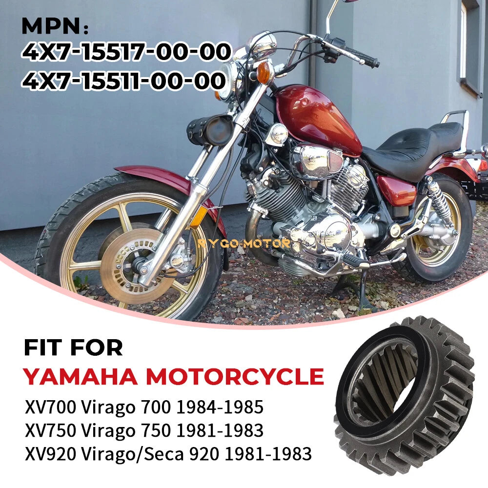 4X7-15511-00-00 4X7-15517-00-00 Starter Gear for Yamaha Virago 750 XV750 (1981–1983)