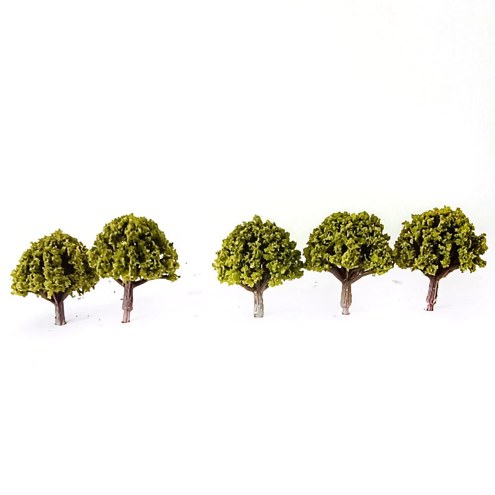 Set of 12 Model Trees for Train Railroad Diorama Garden Park Scenery 1.18"-3.14"