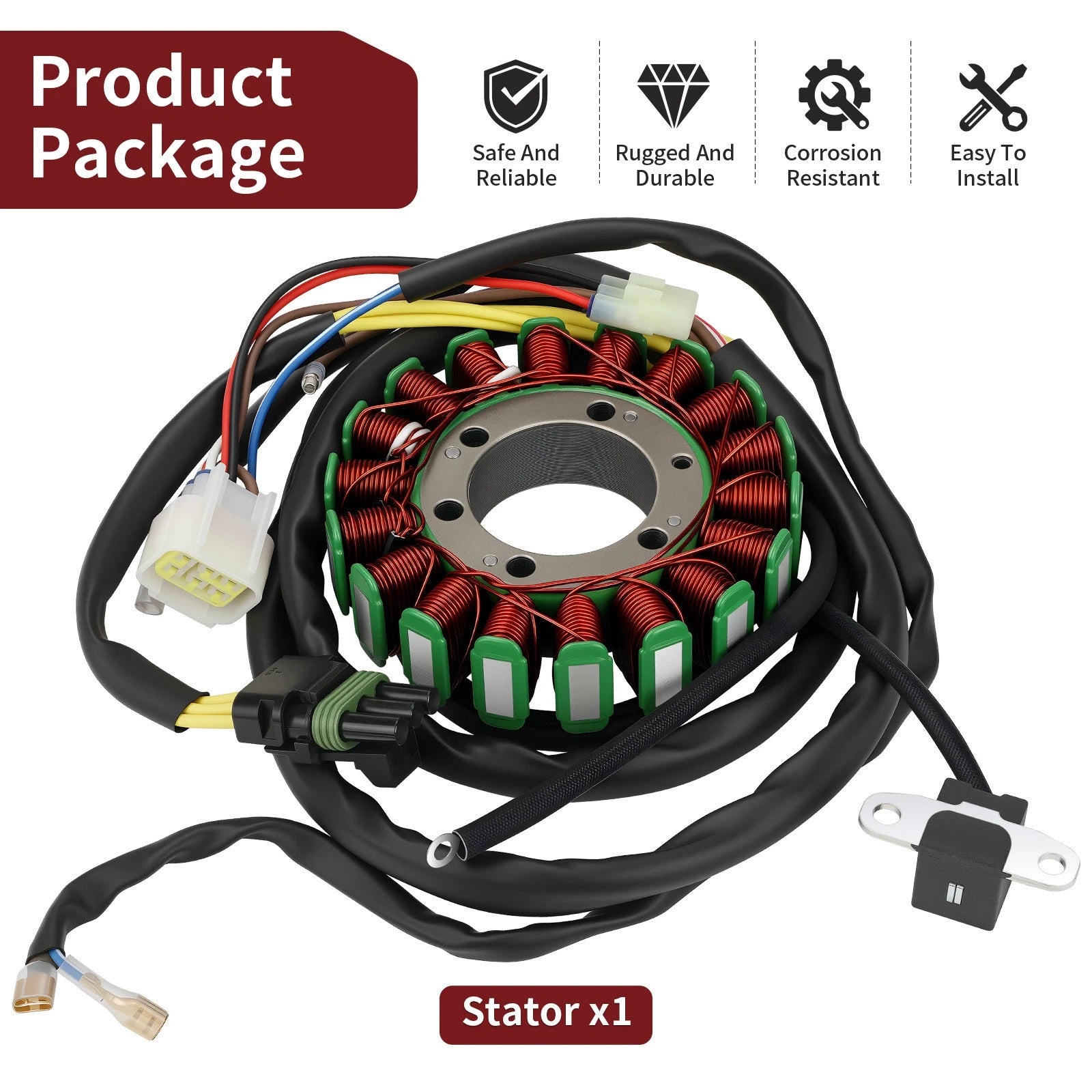 Stator 3090061 for Polaris Sportsman 500 HO (2009–2013) Magneto Generator