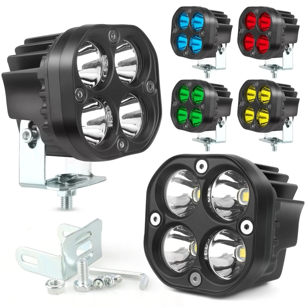 2X 3-Inch LED Cube Pods Work Lights for ATV (Offroad)