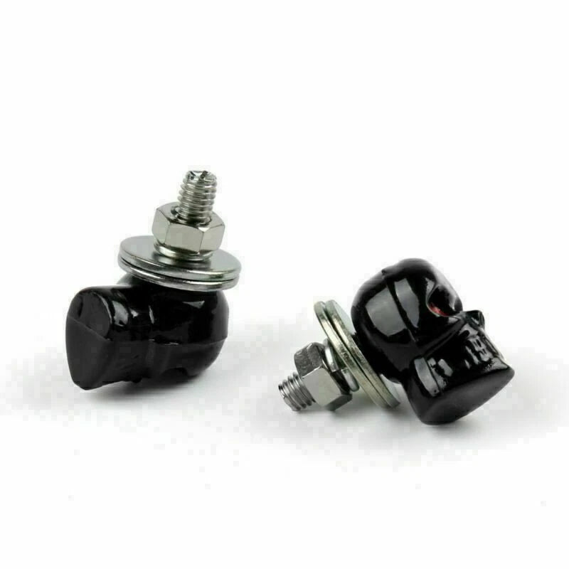 10x Skull License Plate Frame Screw Bolt for Universal Motorcycle