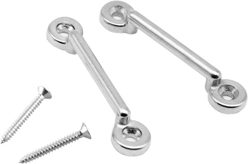 12Pcs Stainless Steel Bimini Top Strap Pad Eye Footman's Loop for Kayak