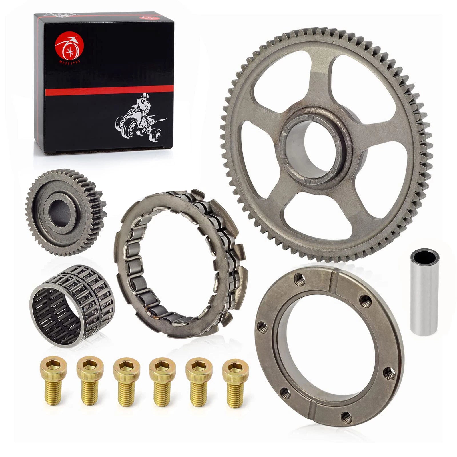 Starter Clutch One Way Bearing Gear Idler & Gasket for Honda TRX400EX (1999–2008)