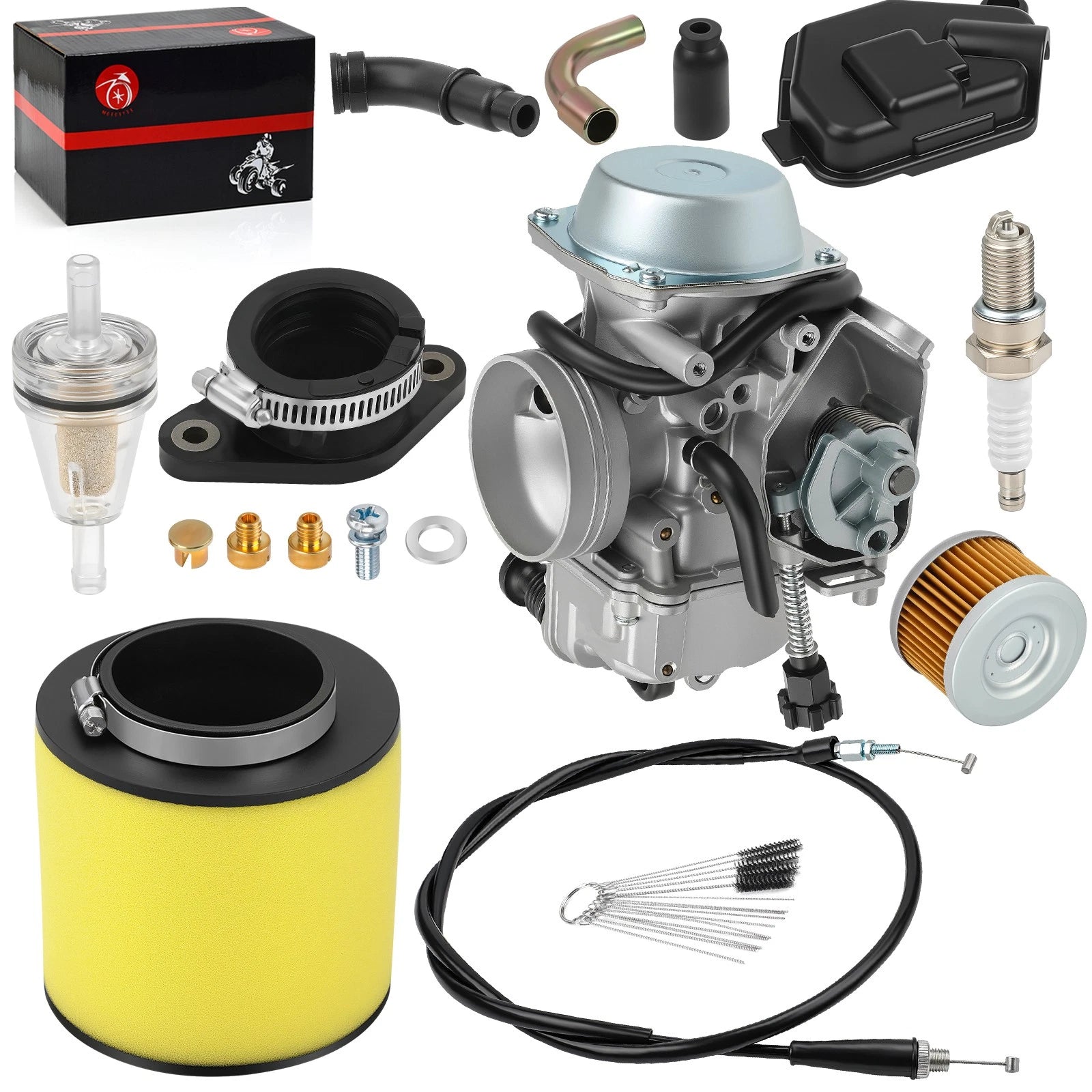 Carburetor with Air Filter Kit for Honda Fourtrax TRX300 (1990–1997)