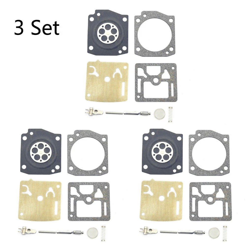 3X Carburetor Gasket Kit for Husqvarna 362 365 371 372 (Zama RB-60 C3M-EL2A)