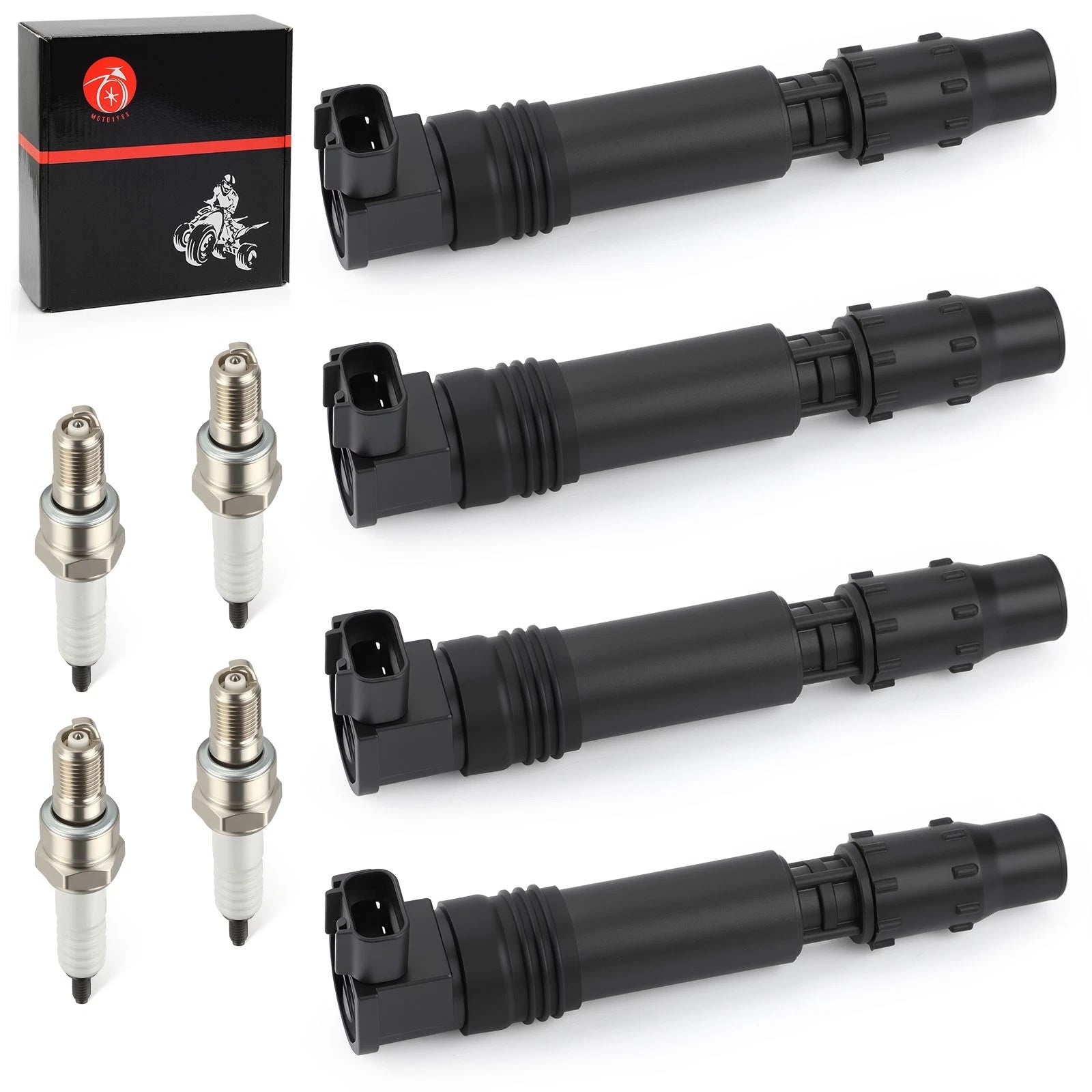 4X Ignition Stick Coils for Honda CBR600F F4i (2002–2006)