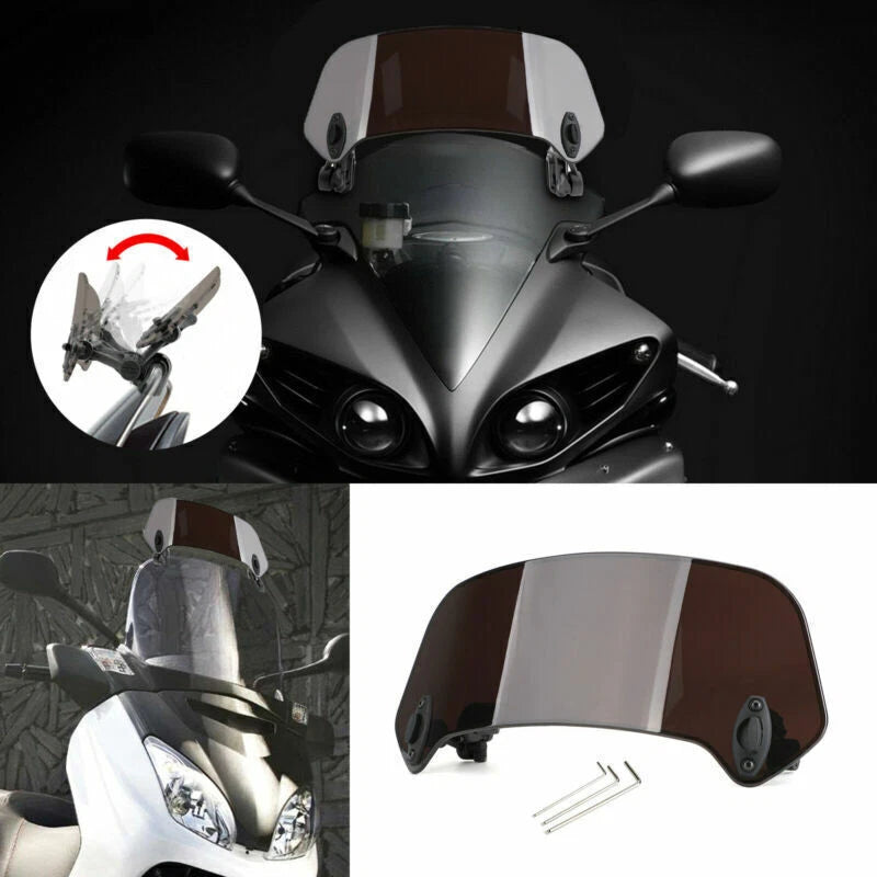 Universal Adjustable Clip On Windshield Extension Deflector T9