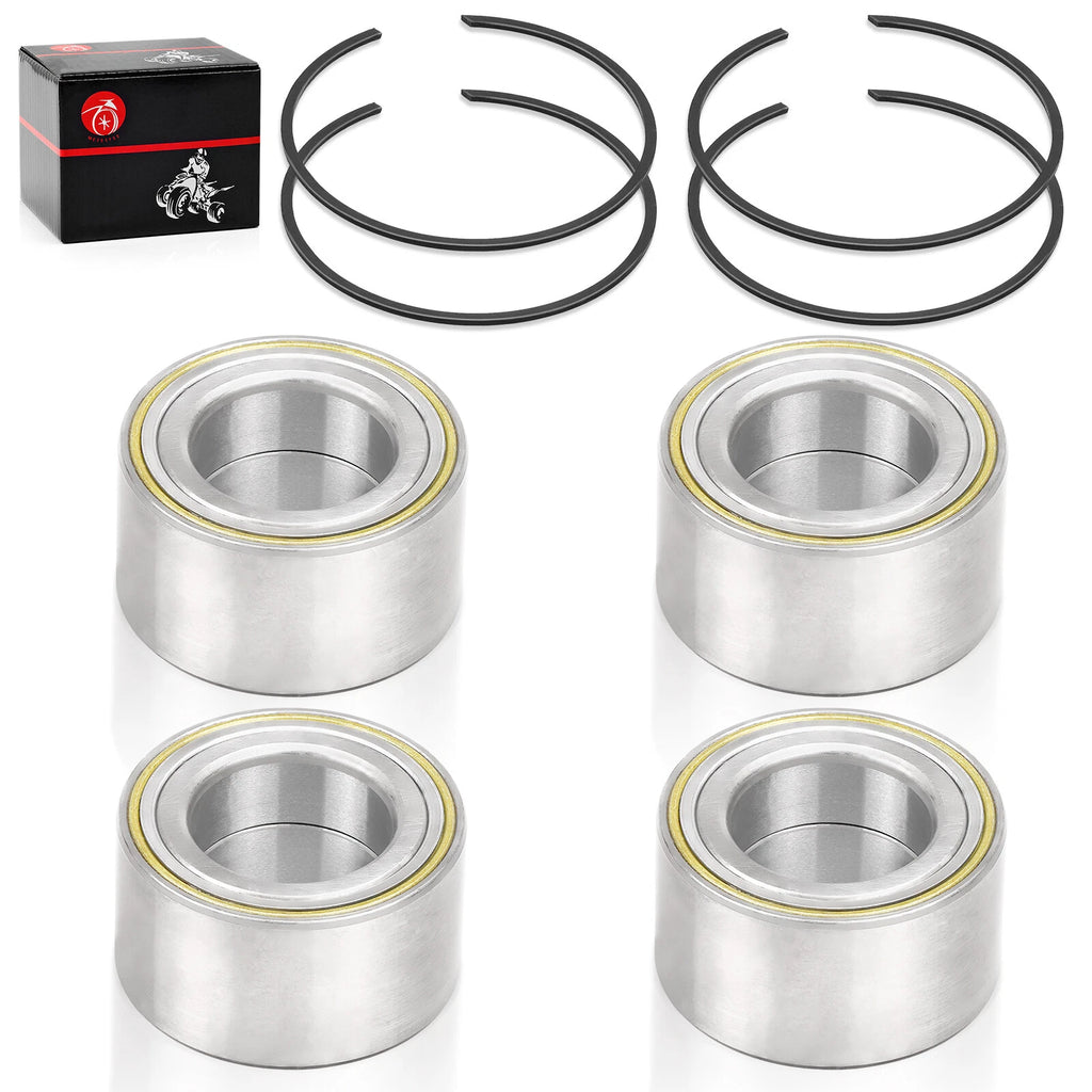Set of 4 Wheel Bearings & Circlips for Can-Am Maverick X3 MAX Turbo RR