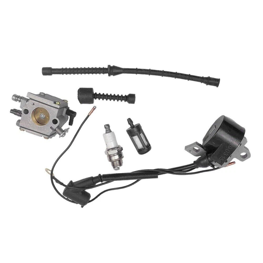 Carburetor Ignition Coil Spark Plug Kit for Stihl 038 MS380 MS381 (N/A)
