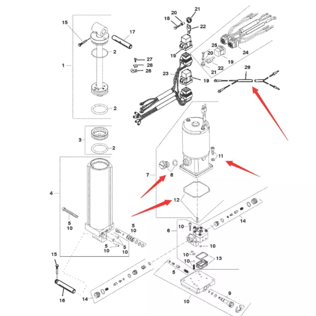 Screw Kit Plug Assy for Mercury Outboard (8134351, 809877A1)