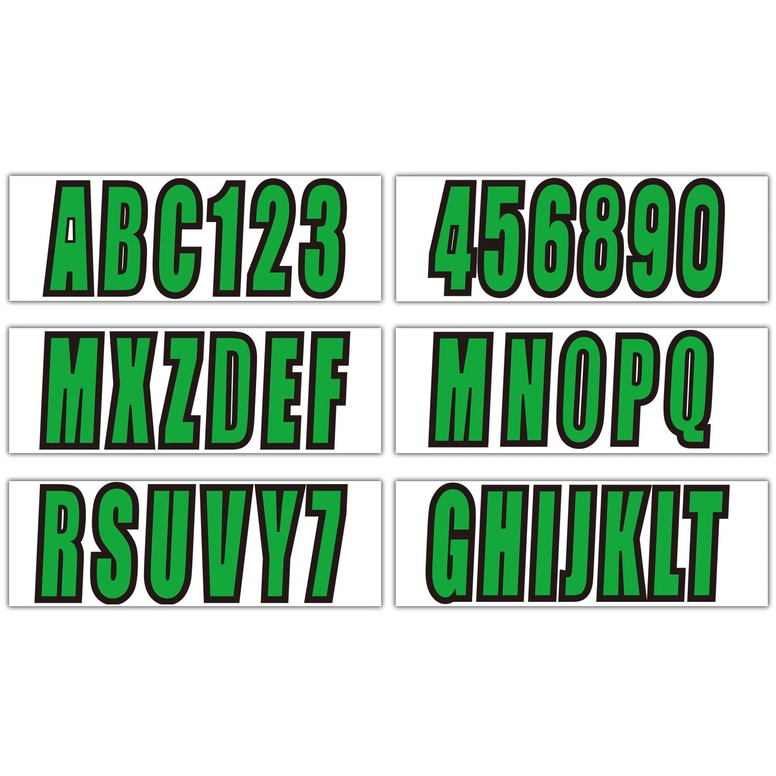 3" Vinyl Lettering Decal Sticker for Boat PWC Ski (Registration Numbers)