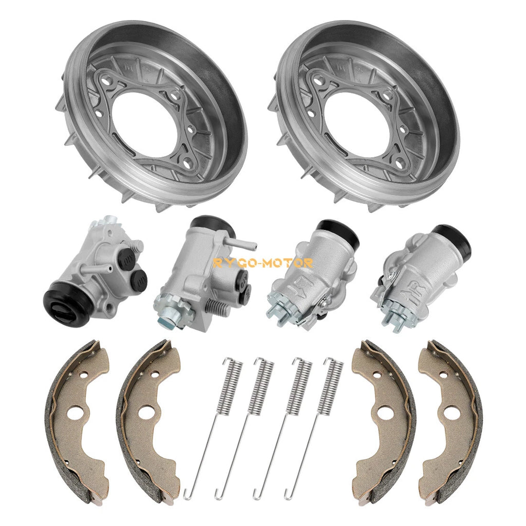 Front Brake Drum Wheel Cylinder w/Shoes for Honda Rubicon 500 TRX500FA FGA (2001–2004)