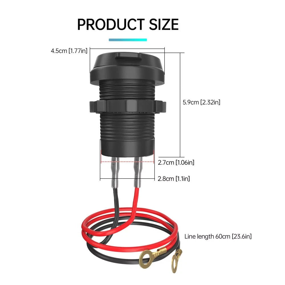 Dual USB Type-C Fast Charger for Universal Vehicles