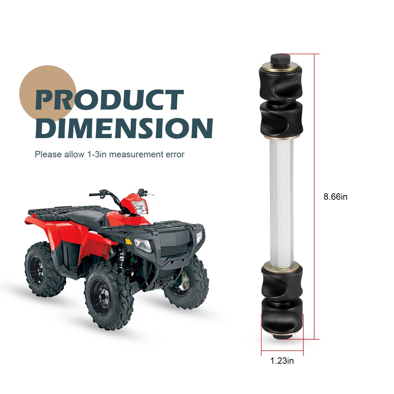Pair of Rear Torsion Bar Bushing Kits for Polaris Sportsman 500 (1996–2013)