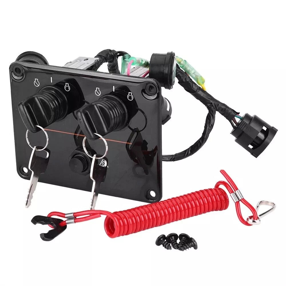 Dual Ignition Key Kill Switch for Yamaha Outboard 115-300HP (6K1-82570-11-00)
