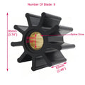 Flexible Rubber Impeller for Jabsco 836-0001 Johnson 09-1029B (N/A)