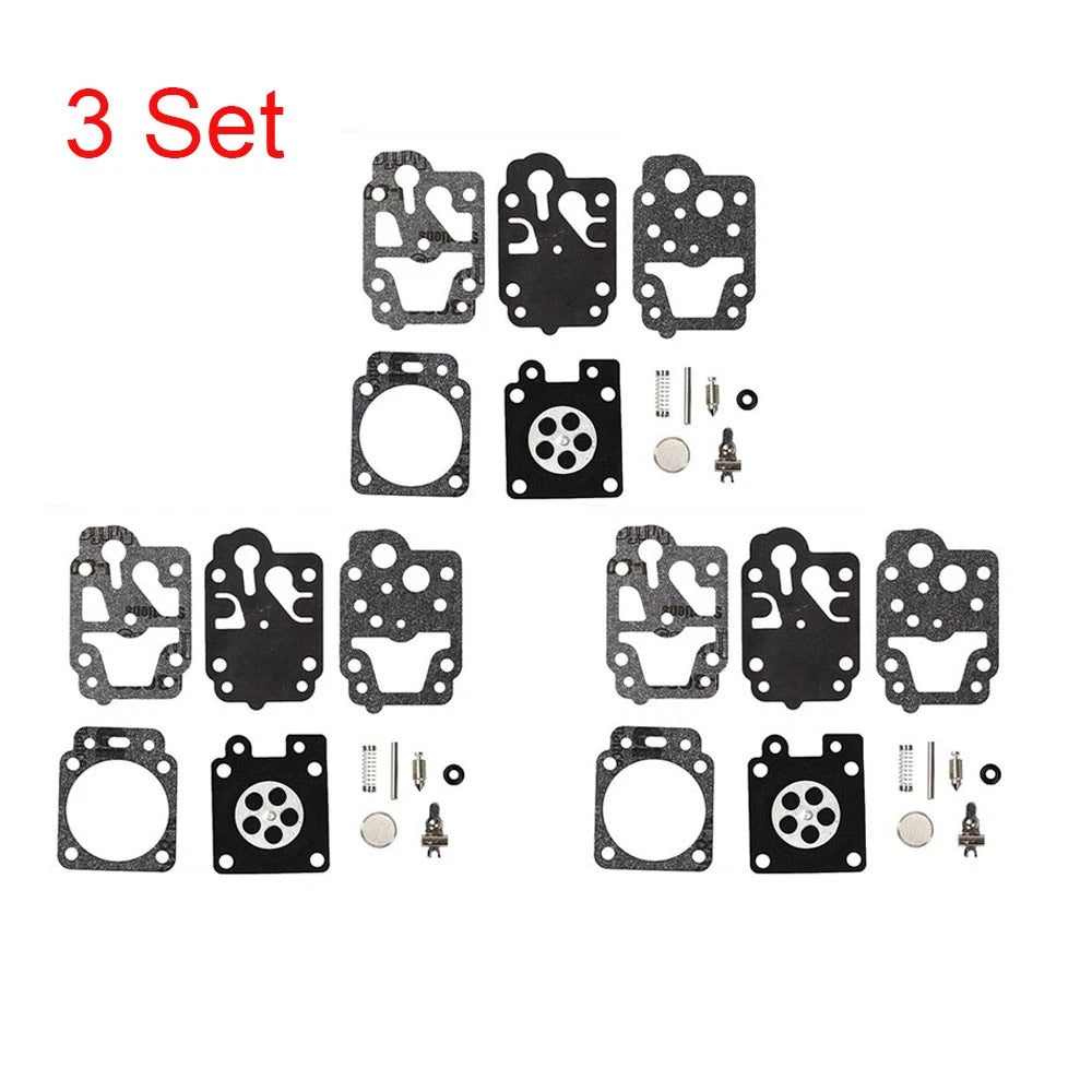 Set of 3 Carburetor Repair Kits for Walbro K10-WYC WYC-7-1