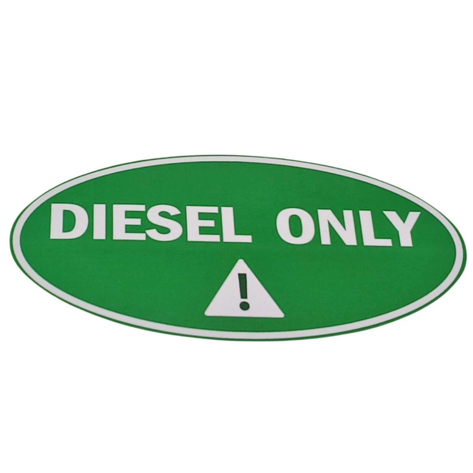 Set of 6 Diesel Only Stickers 2" x 4" Round