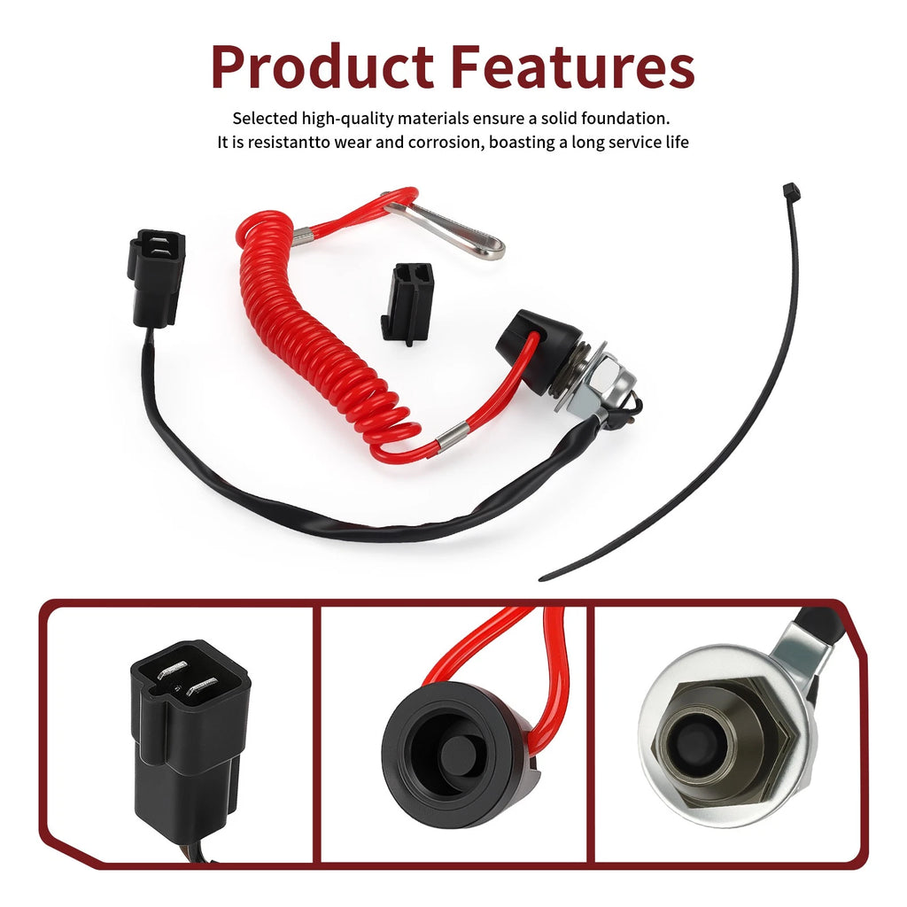 Tether Kill Run Switch for Polaris Snowmobile 440 600 (1996–2005) 4010187 4010849 2874379