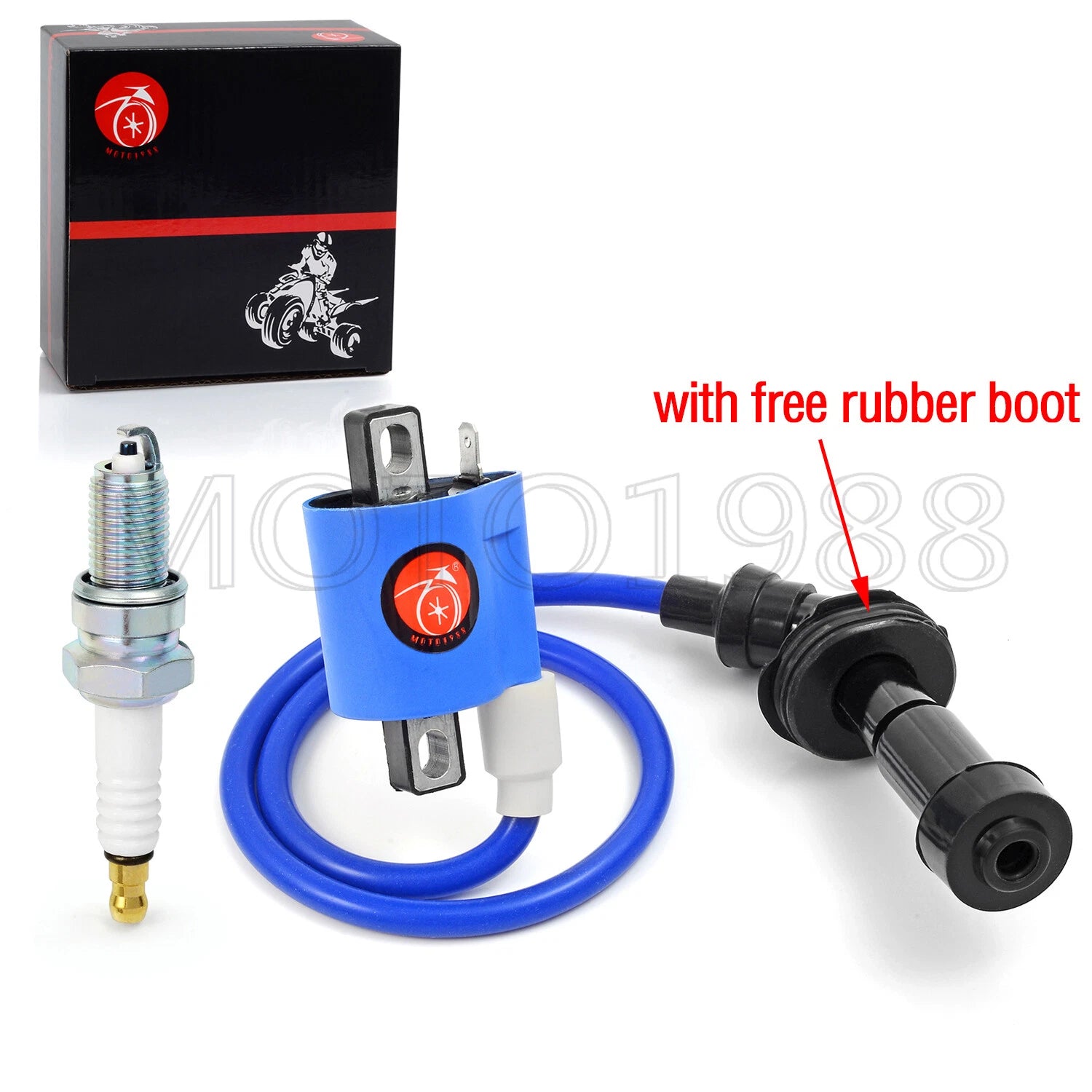 Ignition Coil & Cap & Plug & Boot for Yamaha Grizzly 660 (2002–2008)