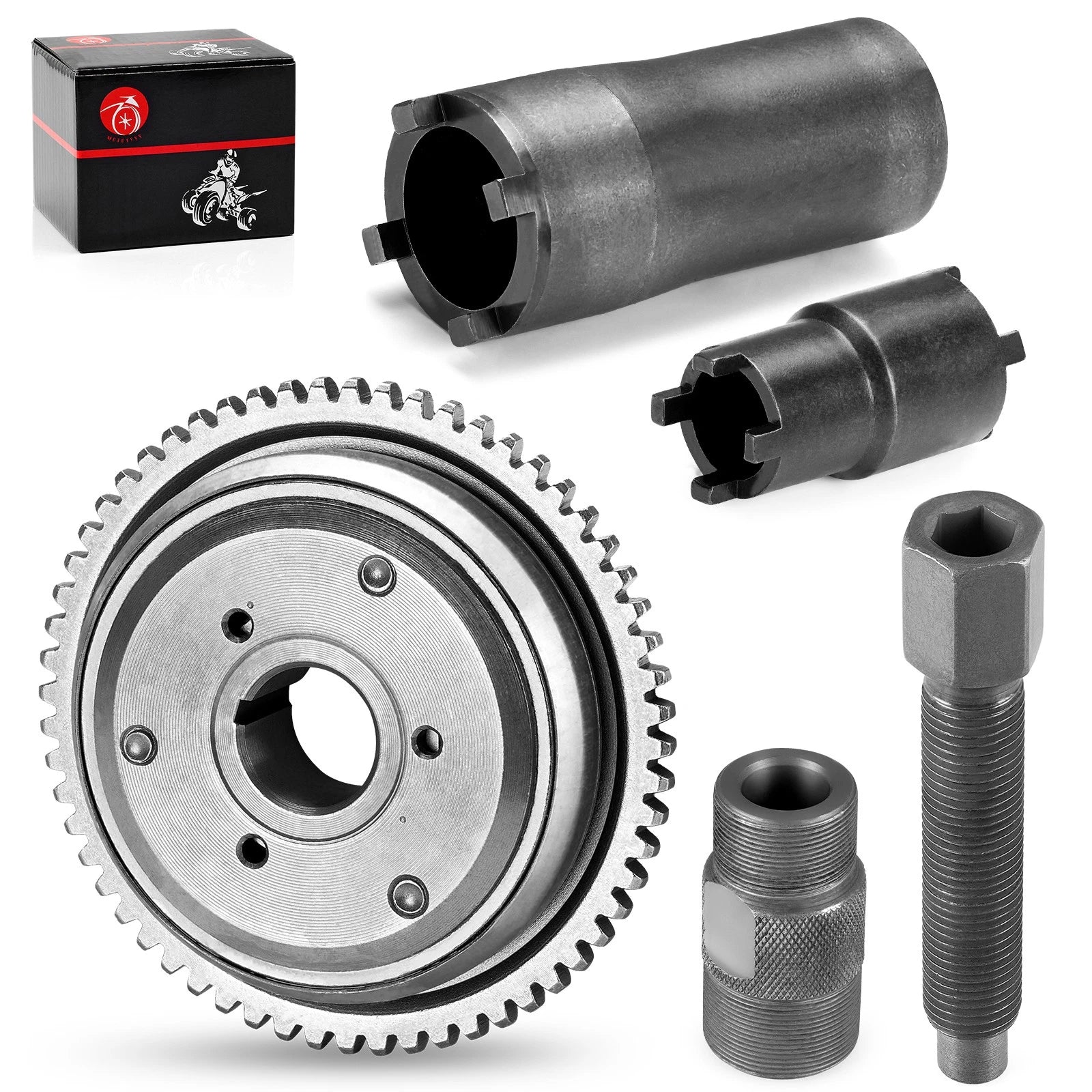 Starter Clutch Flywheel Puller Tool Kit for GY6 Scooter (152QMI, 157QMJ)