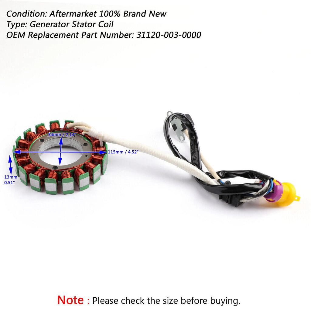 Stator Generator for HiSUN UTVs (2010–2023)
