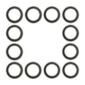 12pc Lower Gearcase Drain Gasket for Mercury MerCruiser (Replaces 12-19183, 18-2945)