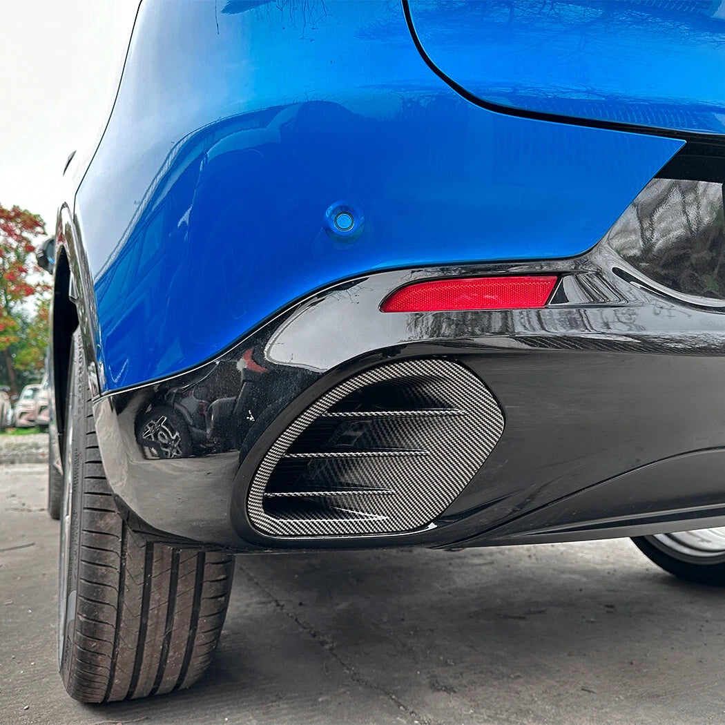 2X Carbon Look Rear Bumper Side Vent Cover Trim for Alfa Romeo Tonale (2023–2026)