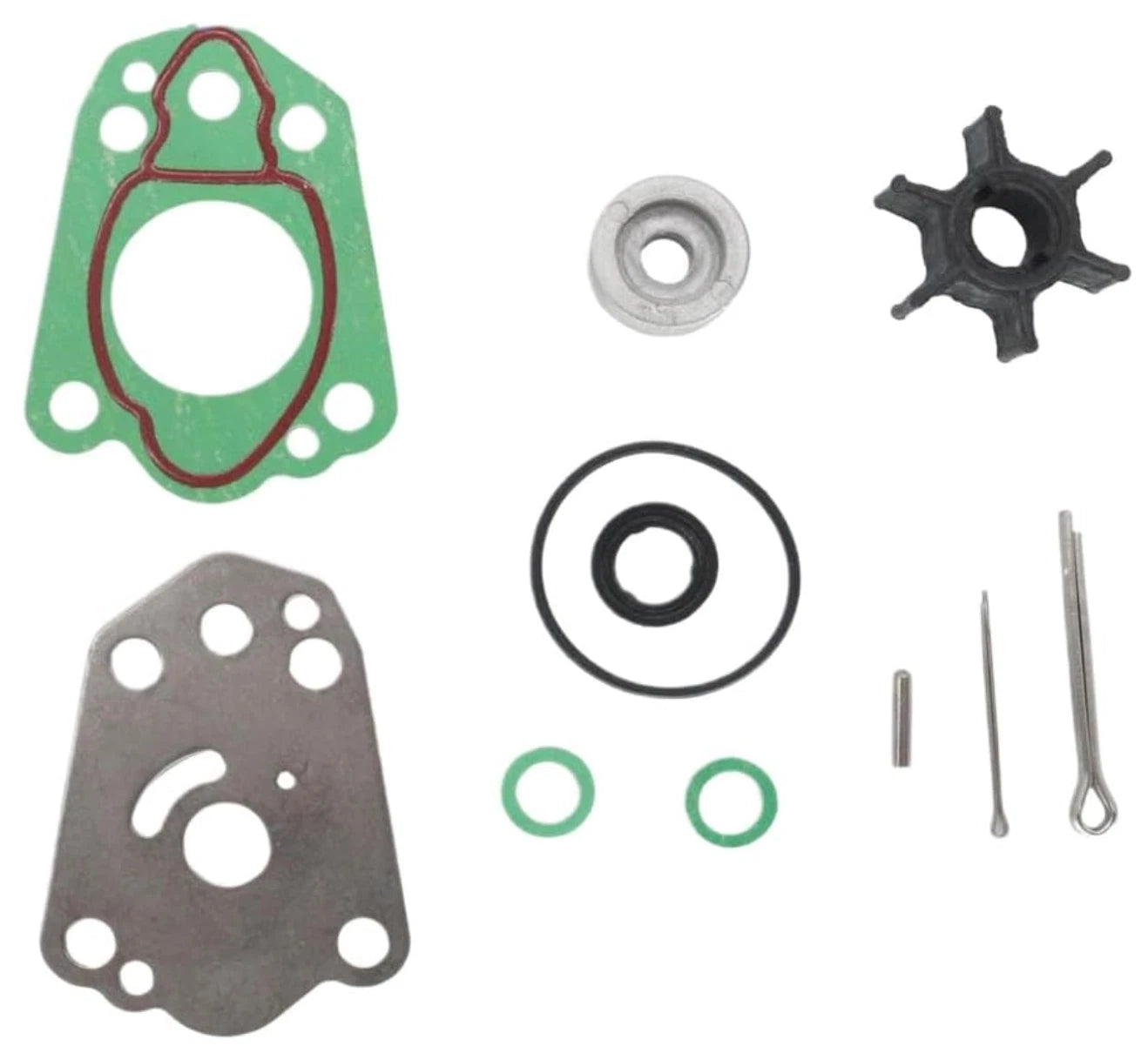 Outboard Water Pump Impeller Service Kit 17400-97810 for Suzuki 2-2.5 HP (1990–2023)
