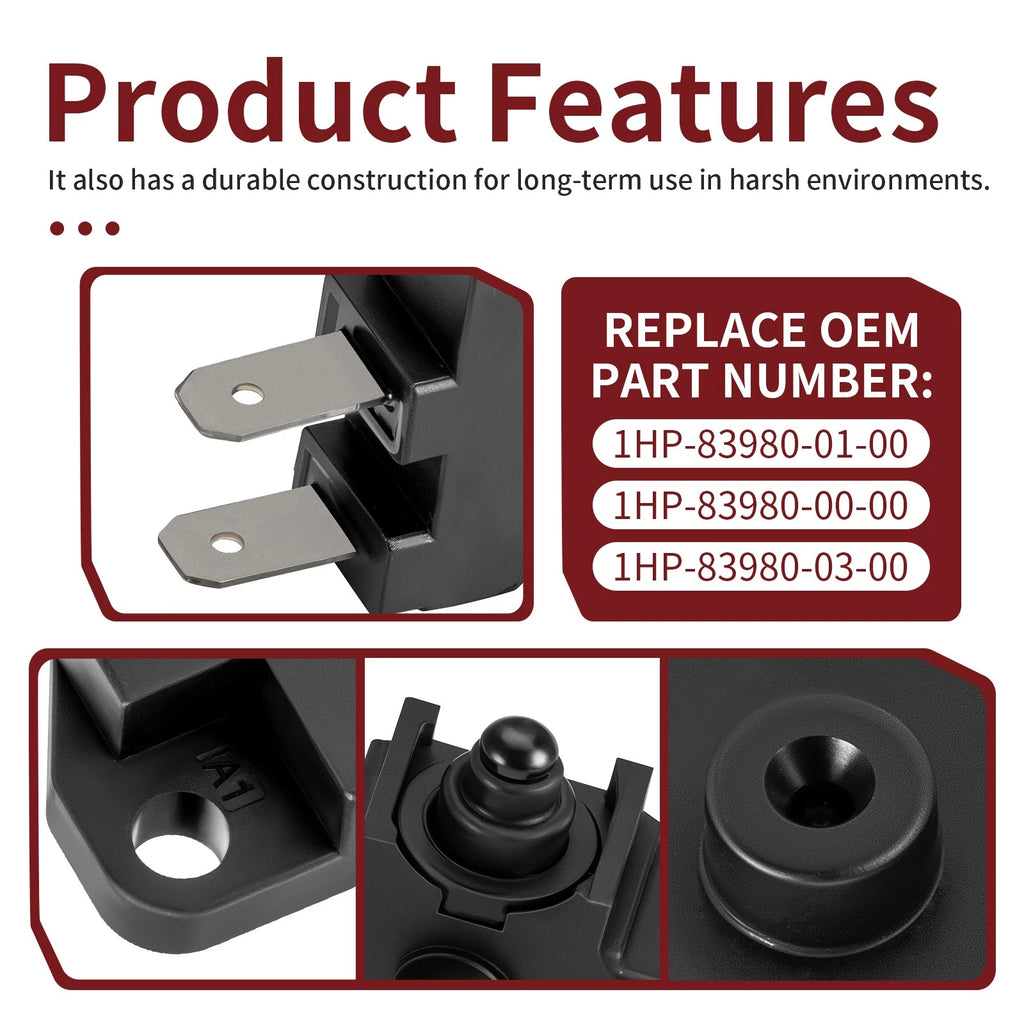 Front Brake Stop Light Switch w/ Bolt for Yamaha FZ-07 FZ-09 (2014–2017)