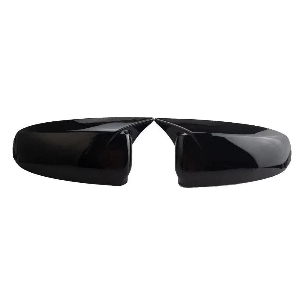 2X Gloss Black Side Wing Mirror Cap Covers for BMW X5 E70 X6 E71 (2008–2013)