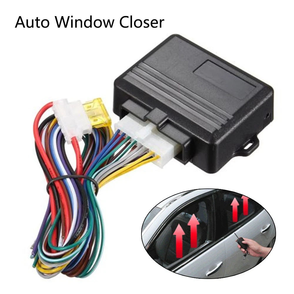 12V Car Power Roll Up Kit for 4 Door Vehicles (Automatic Window Closer)