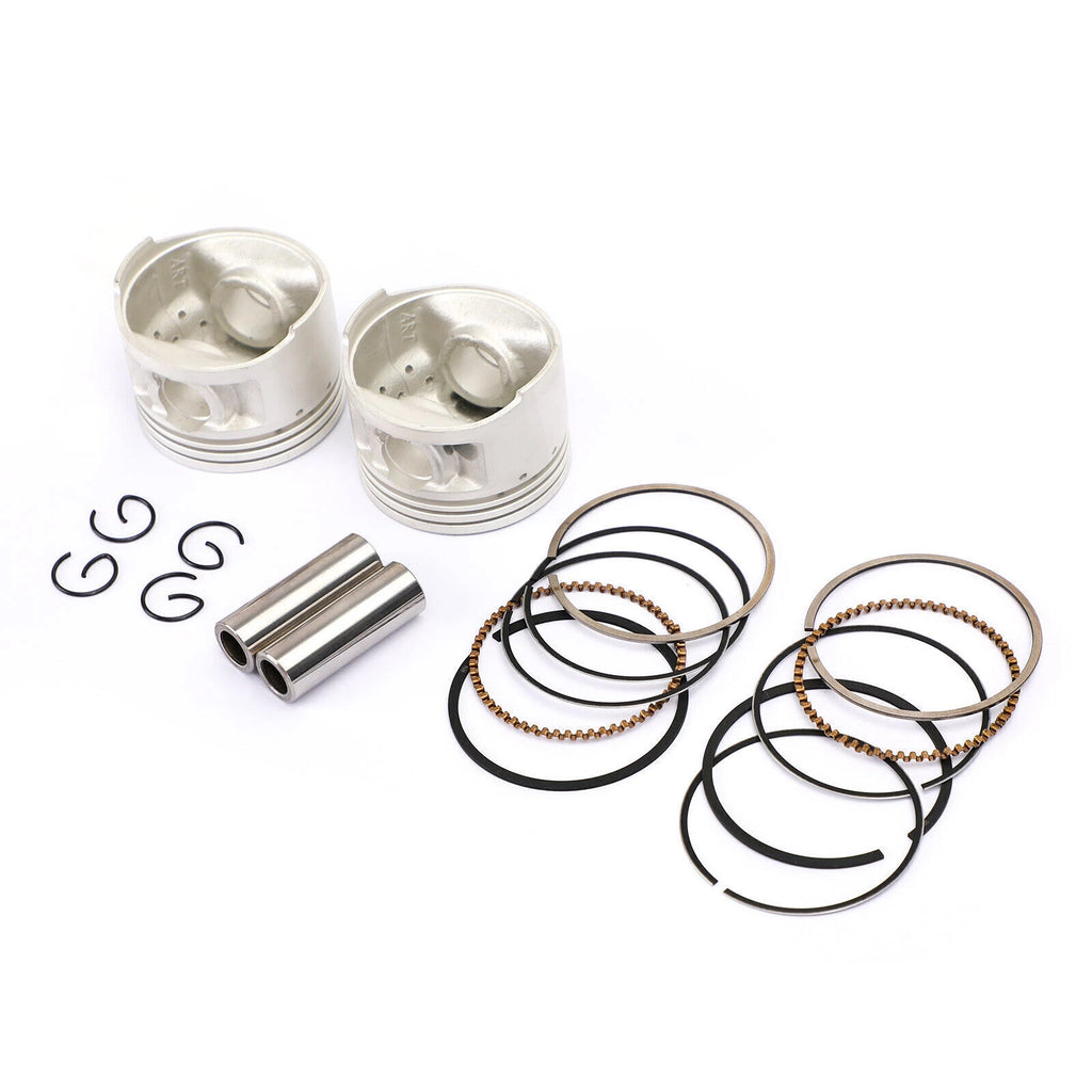 2x Piston Kit 0.25MM O/S 49.25mm for Yamaha Virago XV250 SRV250 (1988–2018)