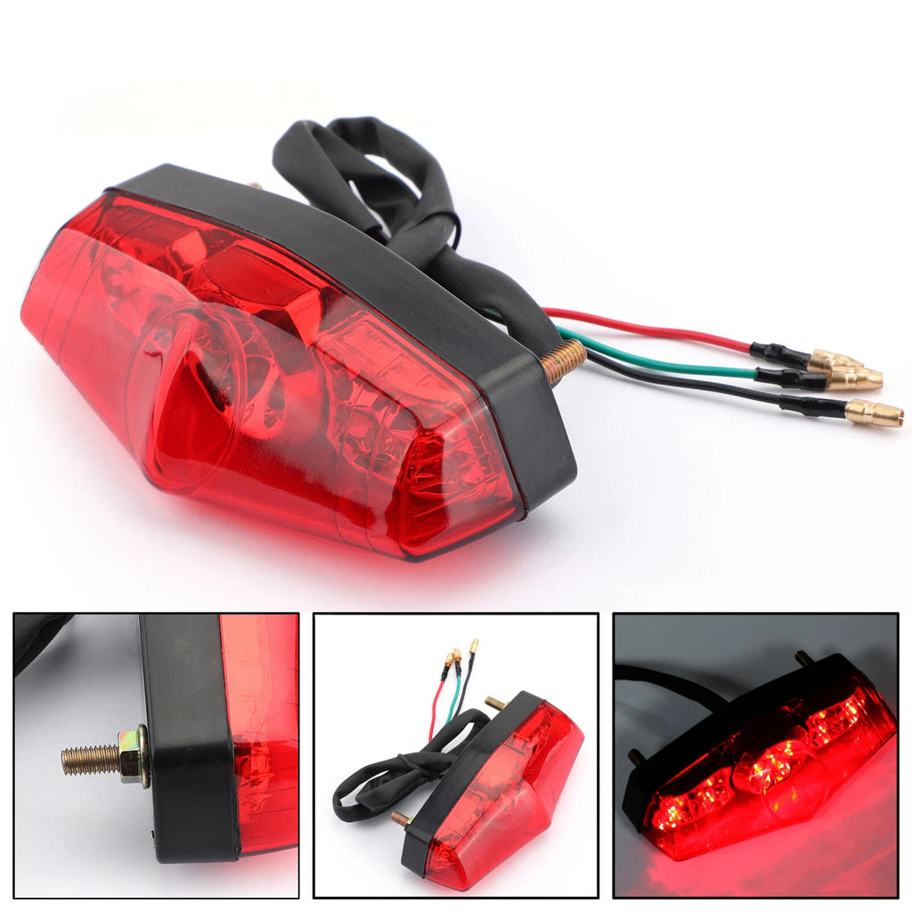 LED Brake Stop Running Rear Tail Light for Universal Motorcycle (12V)