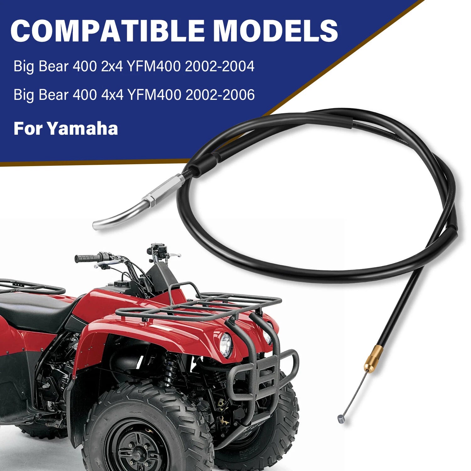 Starter Choke Cable for Yamaha Big Bear 400 (2002–2006) 5FU26331100