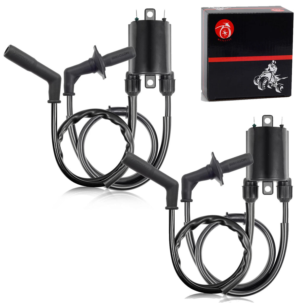 2X Ignition Coil with Spark Plug Cap for Honda Shadow Sabre 1100 (2000–2007)