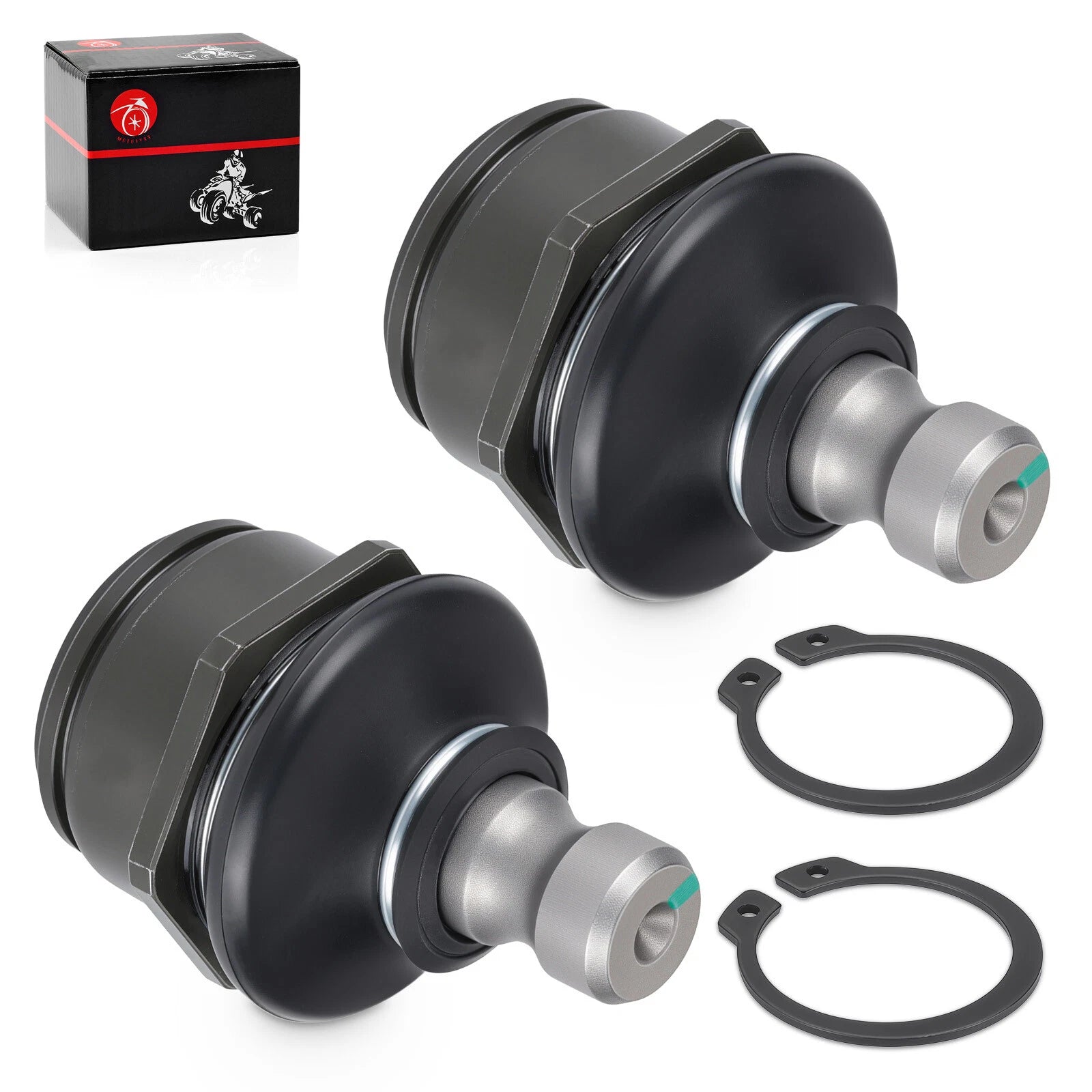 2Pcs Front Lower A Arm Ball Joint Set for Kawasaki Prairie 300 400 (1999–2006)