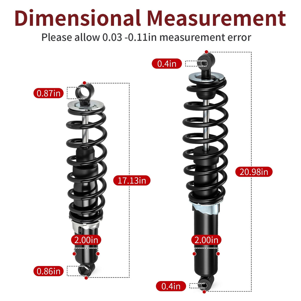 Front Rear Shocks Absorbers for Polaris Sportsman 550 XP 850 (2009–2014)
