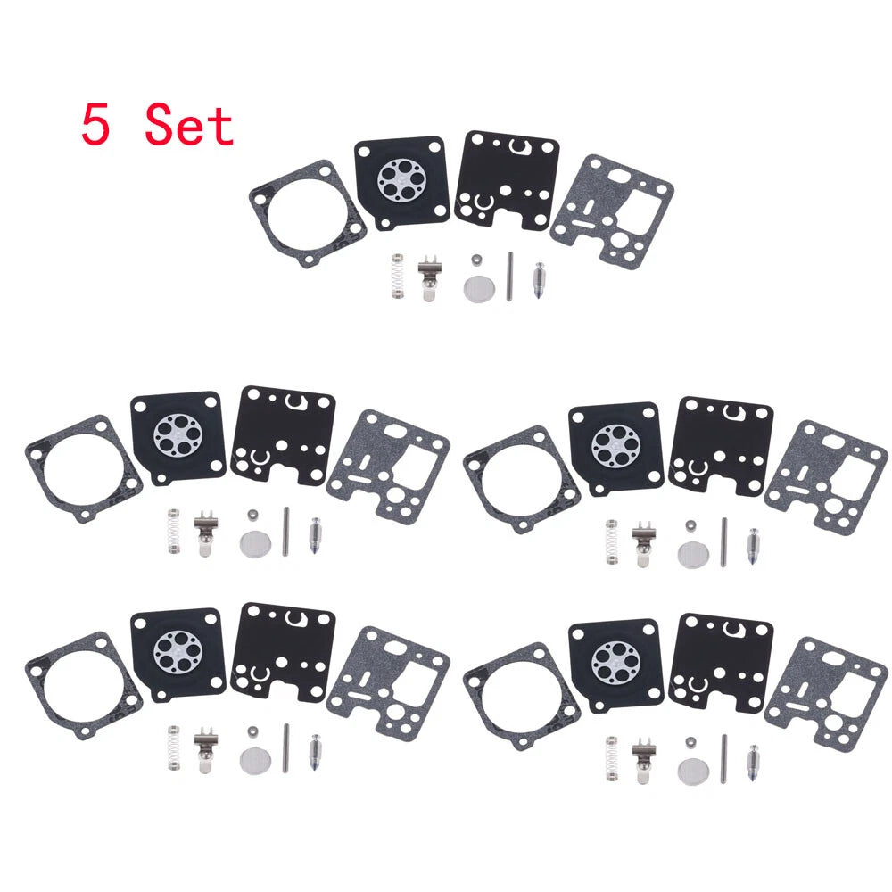 Set of 5 Carb Rebuild Kits for ZAMA RB-107 Echo SRM230 SRM231 GT200 GT201