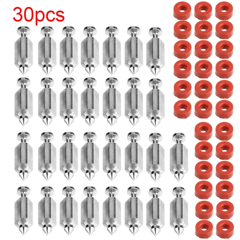 30pc Carburetor Float Needle Valve Seat Kit for B&S 3.5-6hp (398188, 281144)