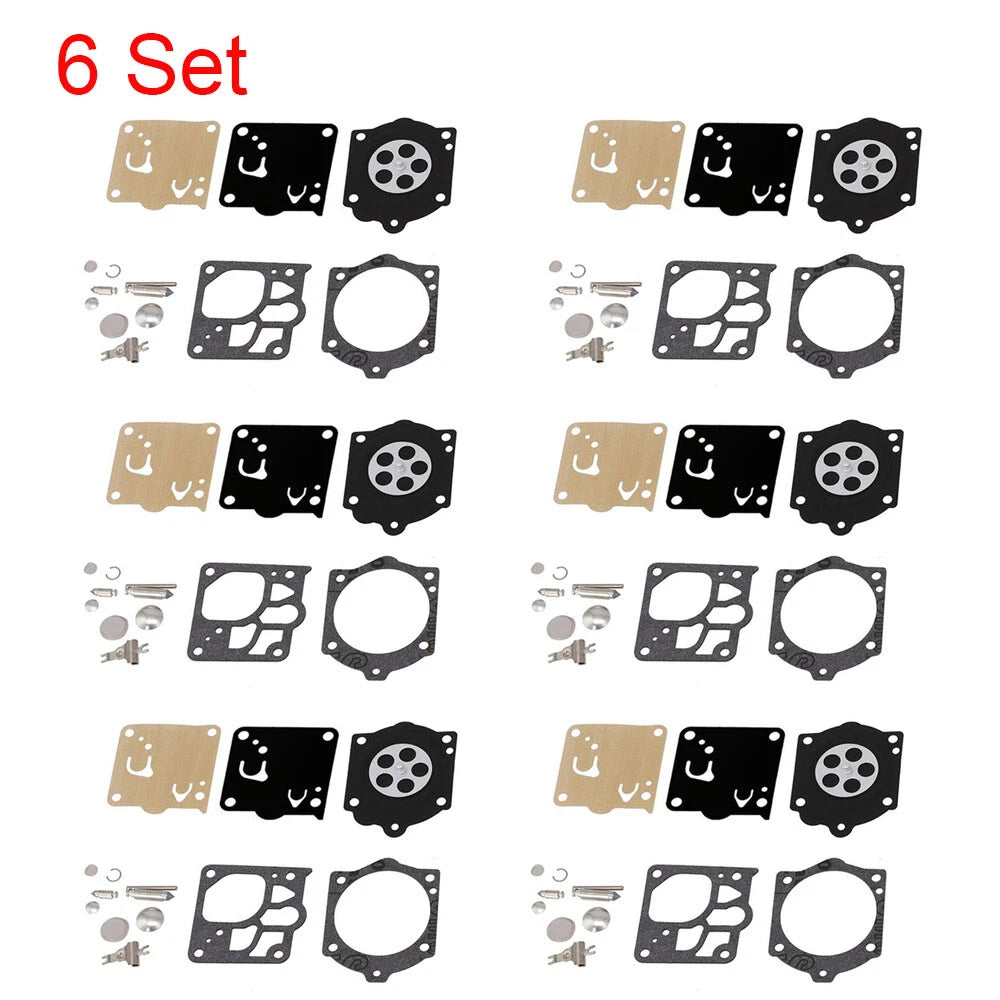 Set of 6 Carburetor Gasket Repair for Stihl MS650 MS660 (Walbro K15-WJ K12-WJ)