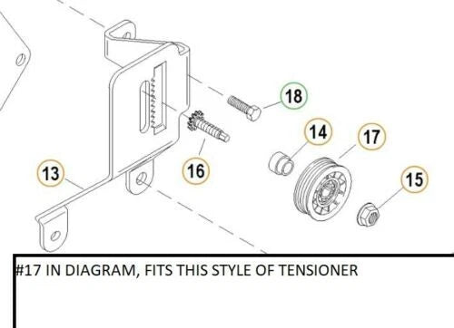 Idler Pulley for Mercruiser 4.3L 5.0L 5.7L 350 (807757T)