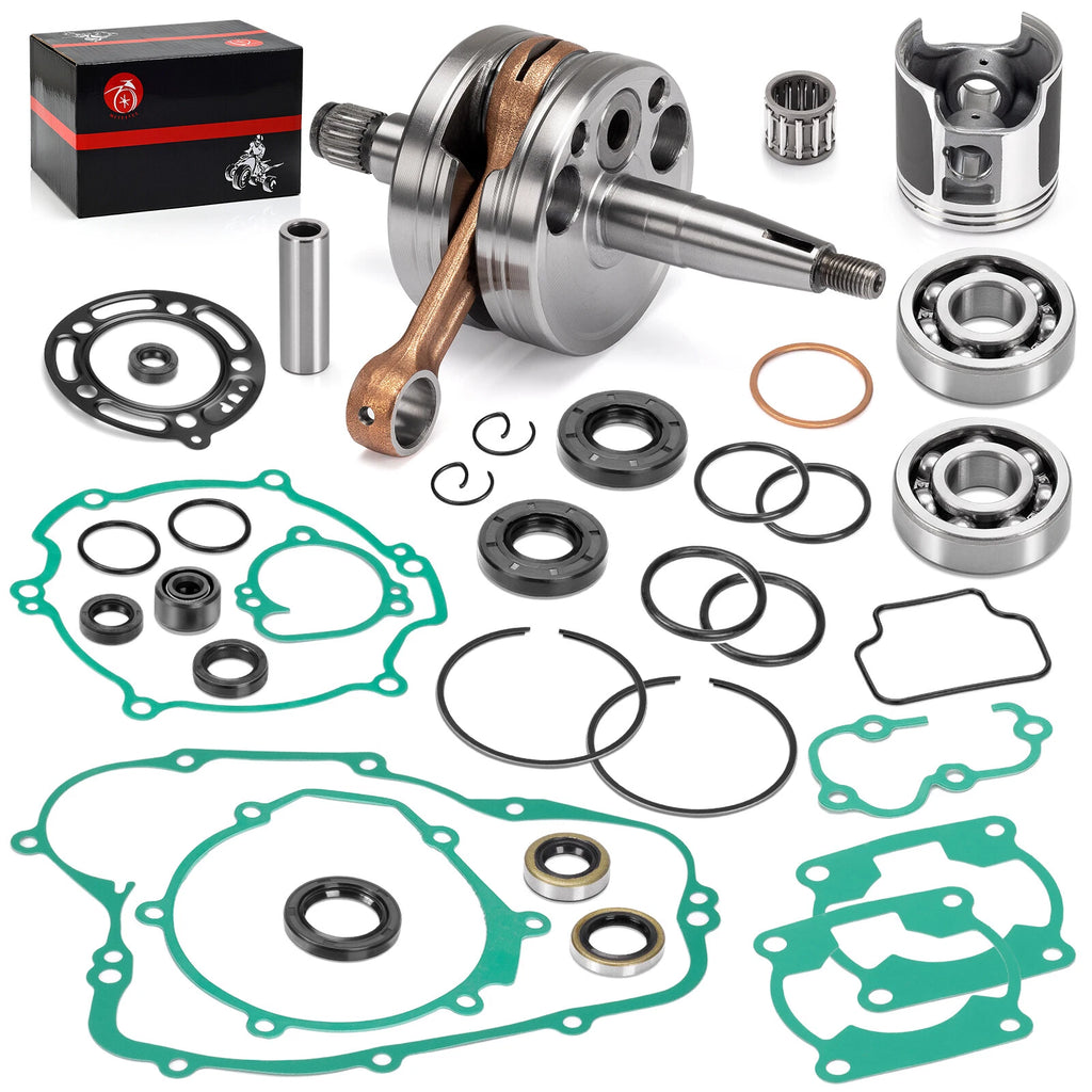 Engine Rebuild Kit for Kawasaki KX100 (2001–2005) - Crankshaft, Piston, Gaskets