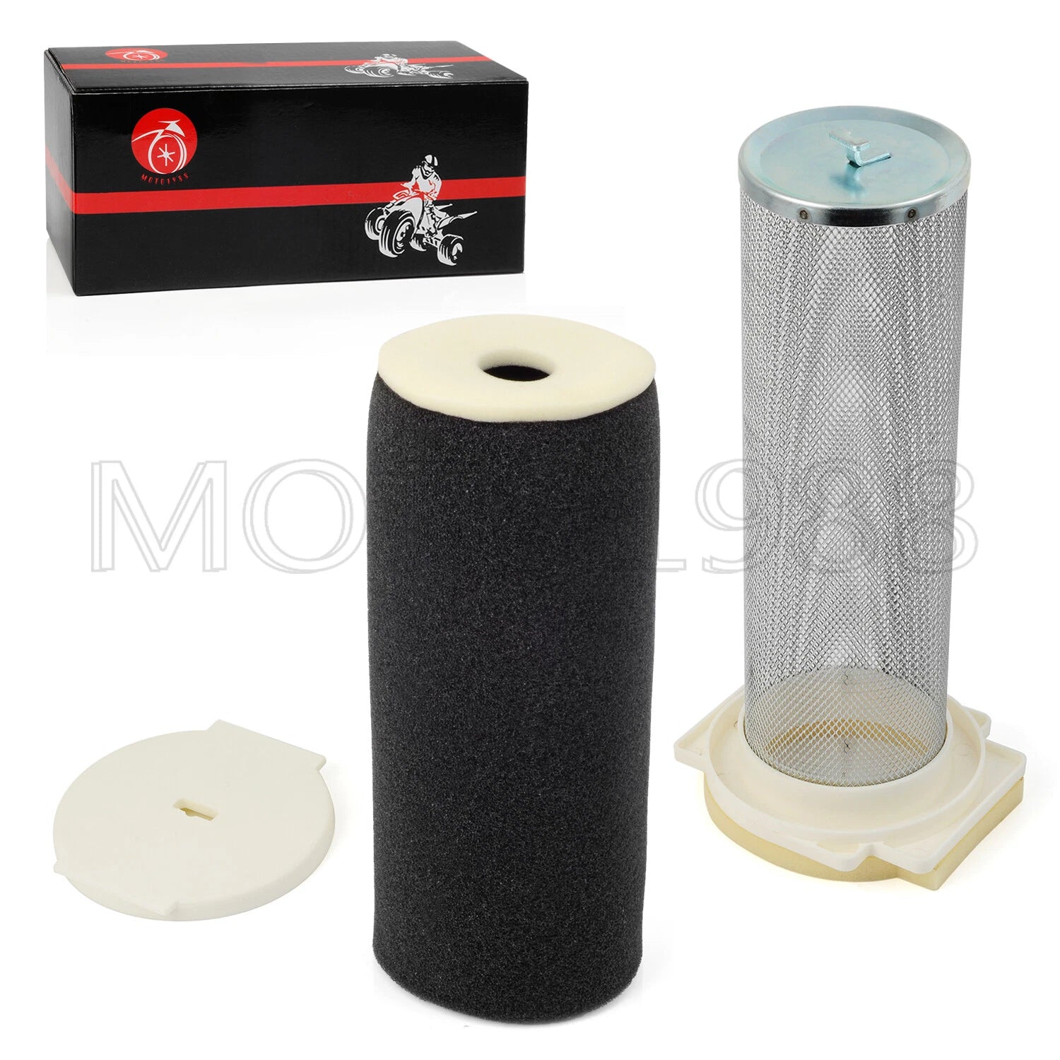 Air Filter & Cage Guide & CAP Kit for Yamaha Warrior 350 YFM350X (1987–2004)