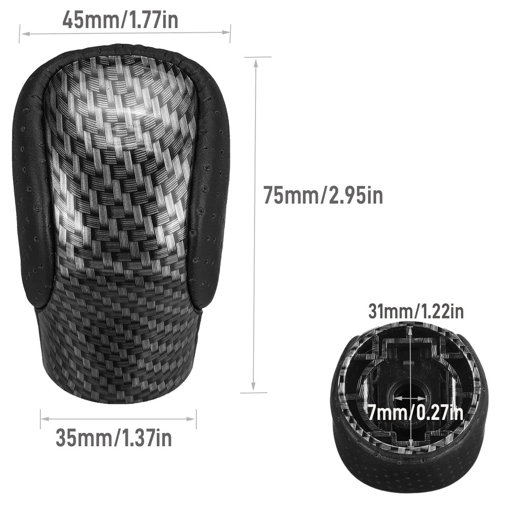 Carbon Look Gear Shift Knob for Lexus ES GS-450h GX IS NX RC GX-460 (2010–2020)