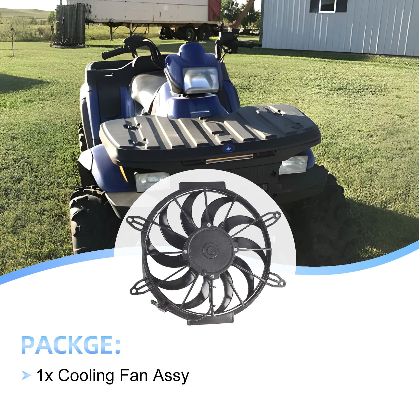 Radiator Cooling Fan Motor 2410383 for Polaris Sportsman 400 450 500 (2000–2023)