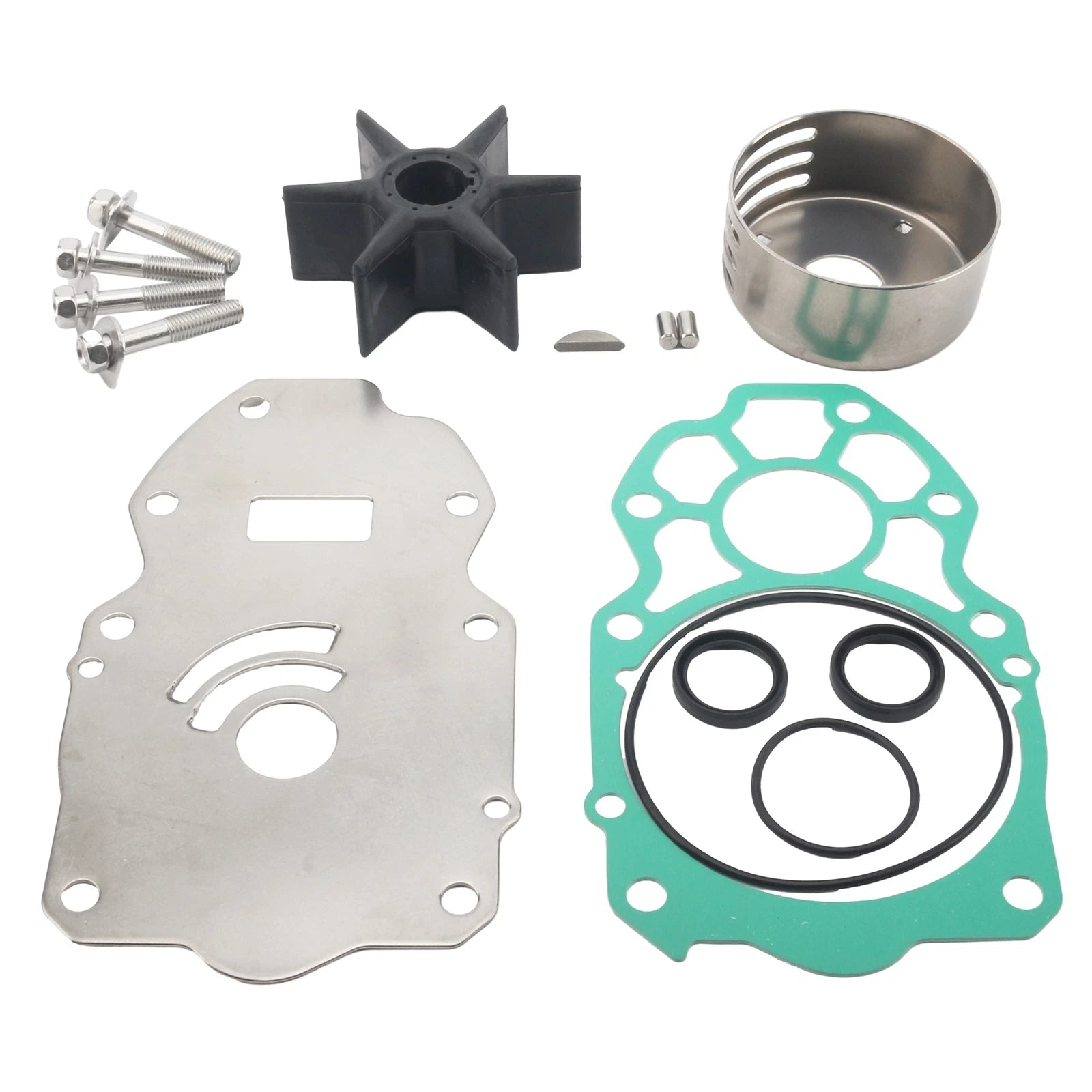 Water Pump Impeller Kit for Yamaha F225 F250 F300 (2000–2023) 6CE-W0078-01-00