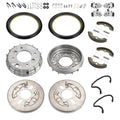 Front Brake Drum Hub Plate Shoes Kit for Honda Foreman Rubicon 500 (2001–2004)